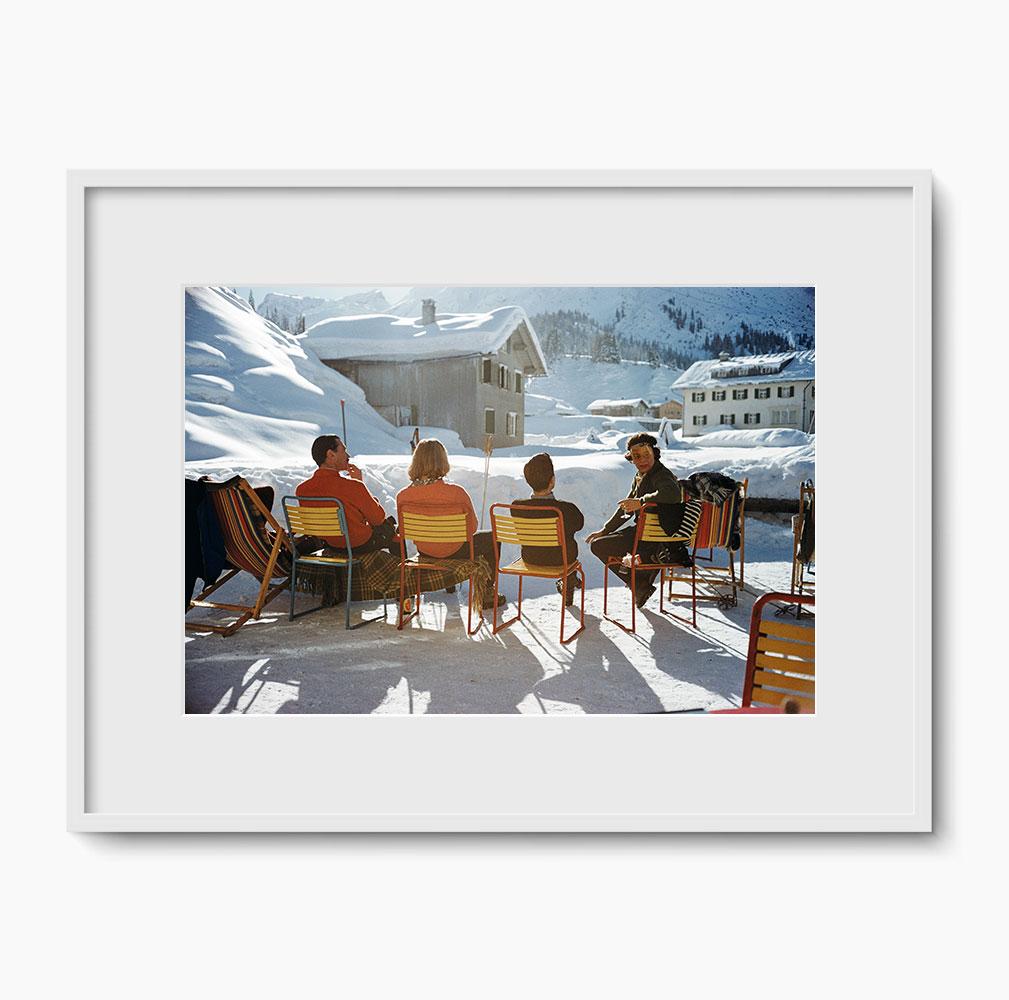 Slim Aarons 'Relaxing in Lech' - Mid-century Modern Photography For Sale 2