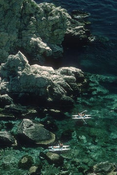 Vintage Slim Aarons 'Rowing Off Sicily'