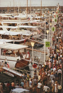 Slim Aarons, Saint-Tropez Seafront ( Nachlassausgabe vonlim Aarons)