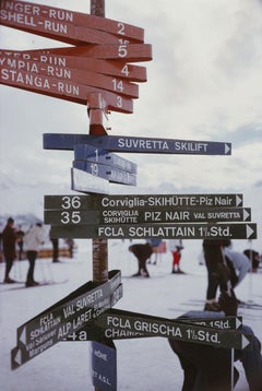 Slim Aarons, Cartello a St. Moritz (Estate Edition)