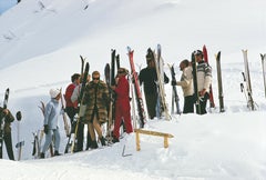 Retro Slim Aarons 'Skiers At Gstaad' - Mid-century Modern Photography