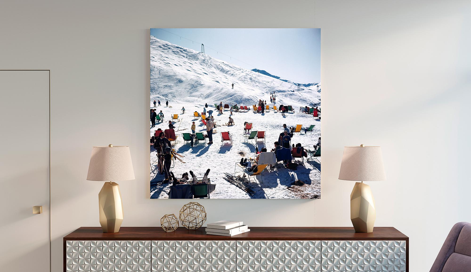 Slim Aarons 'Skiers At Verbier' Mid-century Modern Photography For Sale 2