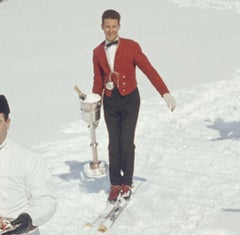 Slim Aarons Skiing Waiters (Slim Aarons Estate Edition)