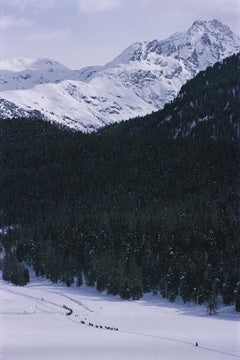 Slim Aarons, Snow Field in San Moritz (Estate Edition)