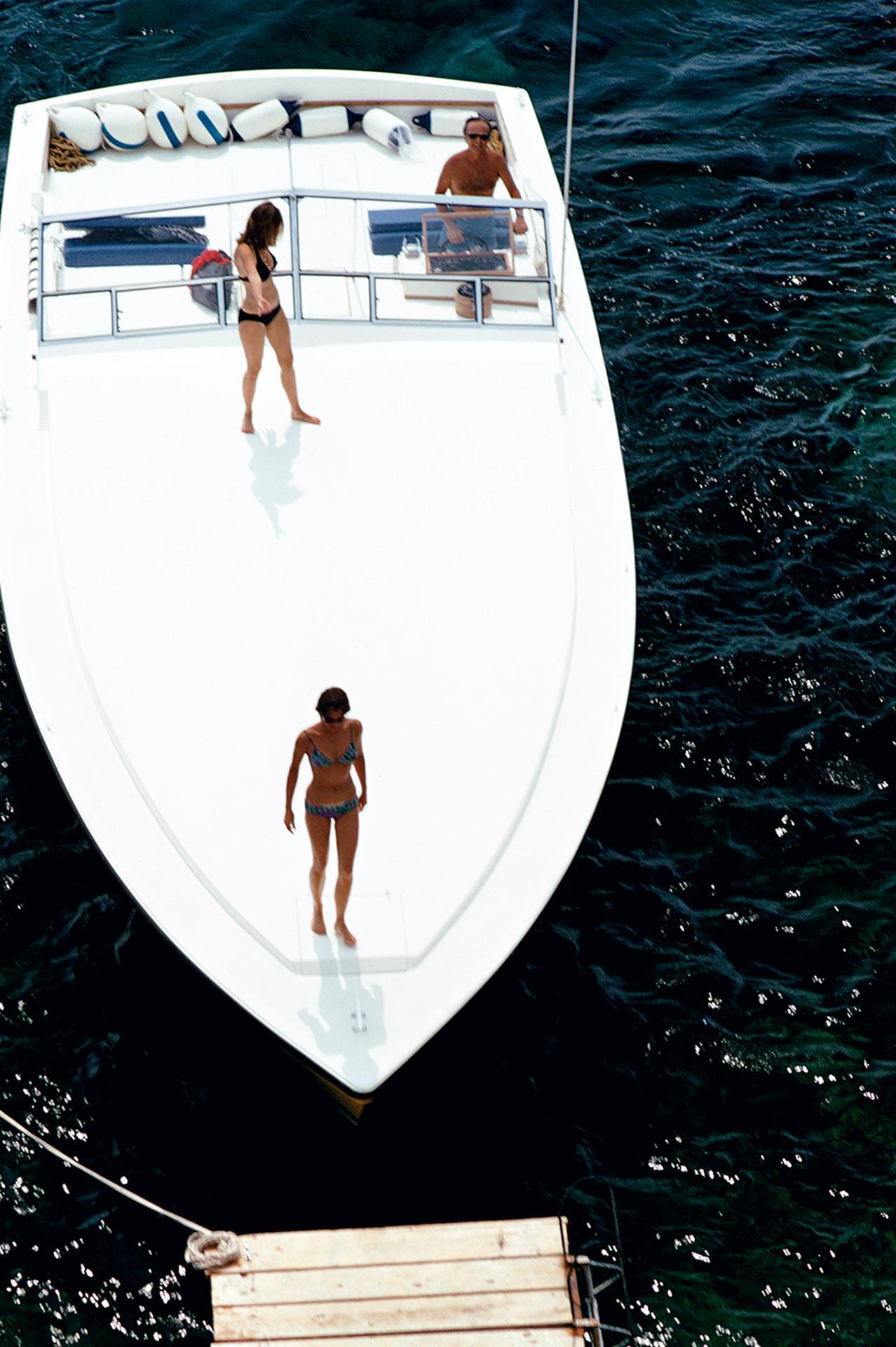 Débarquement d'un hors-bord, Porto Ercol, Estate Edition, Photographie de paysage marin en vente 2
