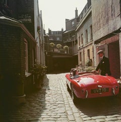 Sports Car Couple, Estate Edition photograph, midcentury 1950s London