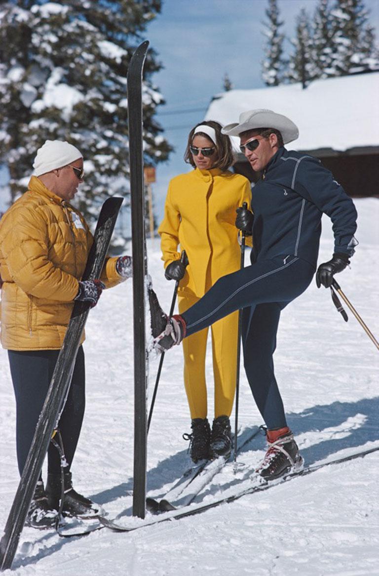 Vail Skiers, 1964
Chromogenic Lambda Print
Estate edition of 150

Skiers in Vail, Colorado, March 1964

Estate stamped and hand numbered edition of 150 with certificate of authenticity from the estate. 

Slim Aarons (1916-2006) worked mainly for