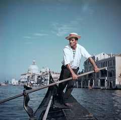 Slim Aarons 'Venice Gondolier'