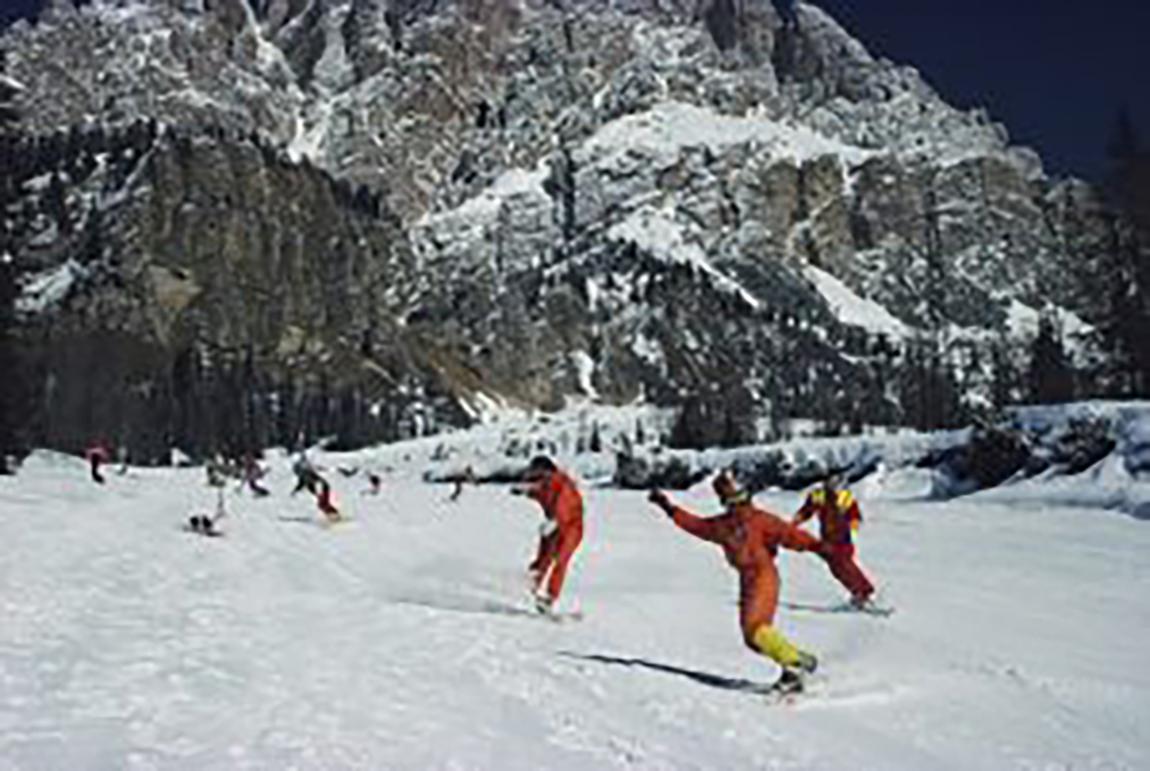 Slim Aarons Color Photograph - Slim Arons Estate Edition - Cortina d'Ampezzo