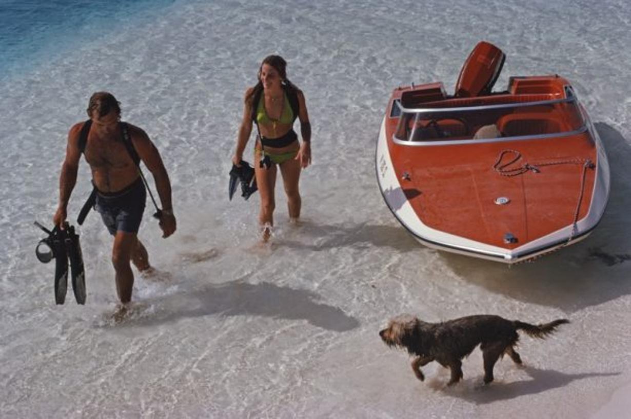 Snorkelling Holiday 
1975
by Slim Aarons

Slim Aarons Limited Estate Edition

A snorkelling holiday in the Turks and Caicos Islands in the Caribbean, circa 1975

unframed
c type print
printed 2023
24 x 20"  - paper size

Limited to 150 prints only –