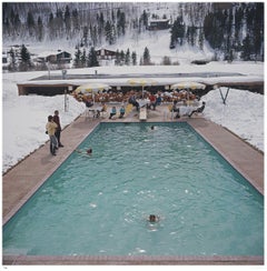 Snow Round the Pool 1964 - Slim Aarons Estate Stamped