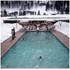 Snow Round The Pool 1964 - Slim Aarons Estate Stamped