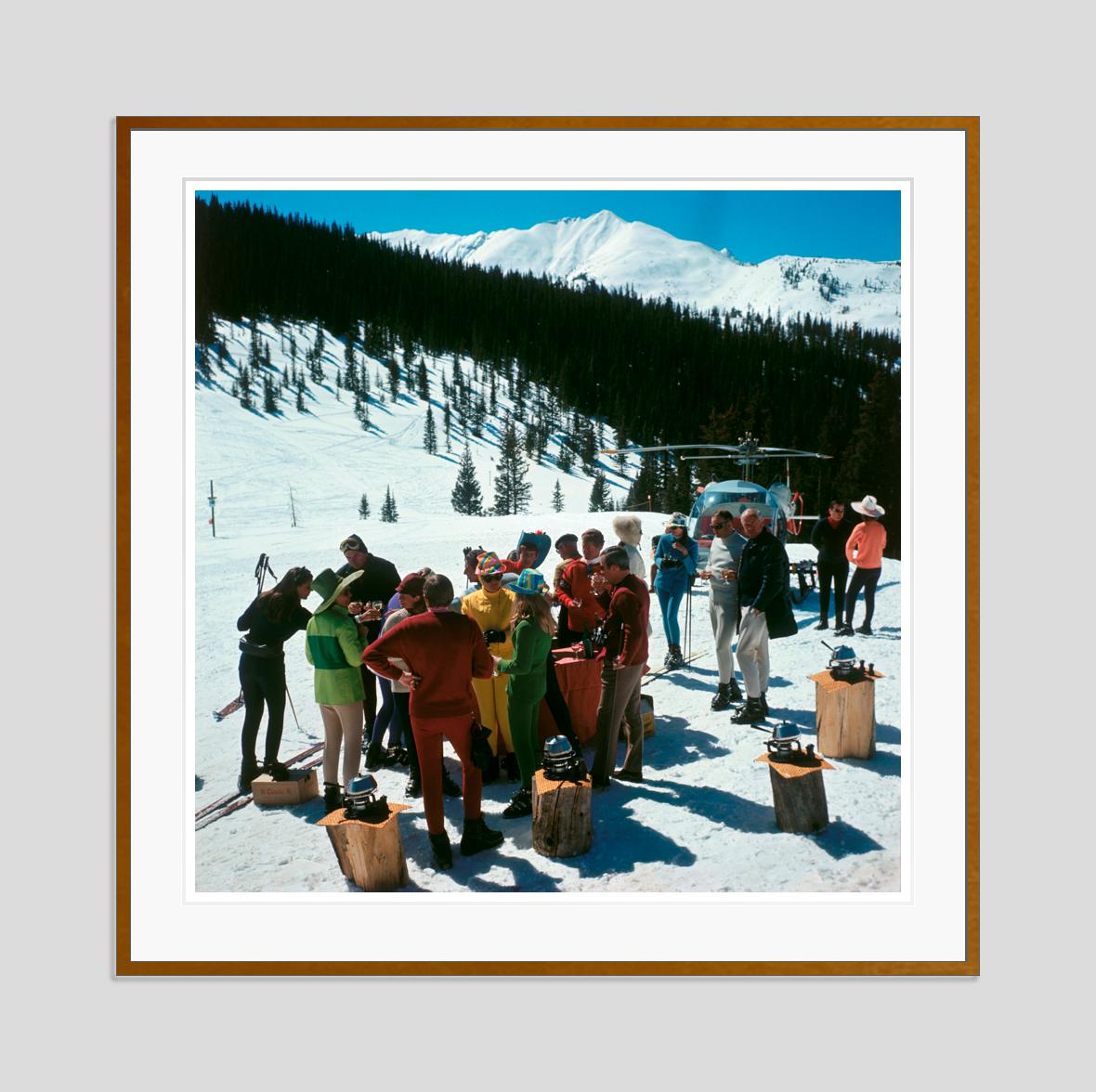 Picnic Snowmass 1967 Slim Aarons Estate Estampillée Edition en vente 1