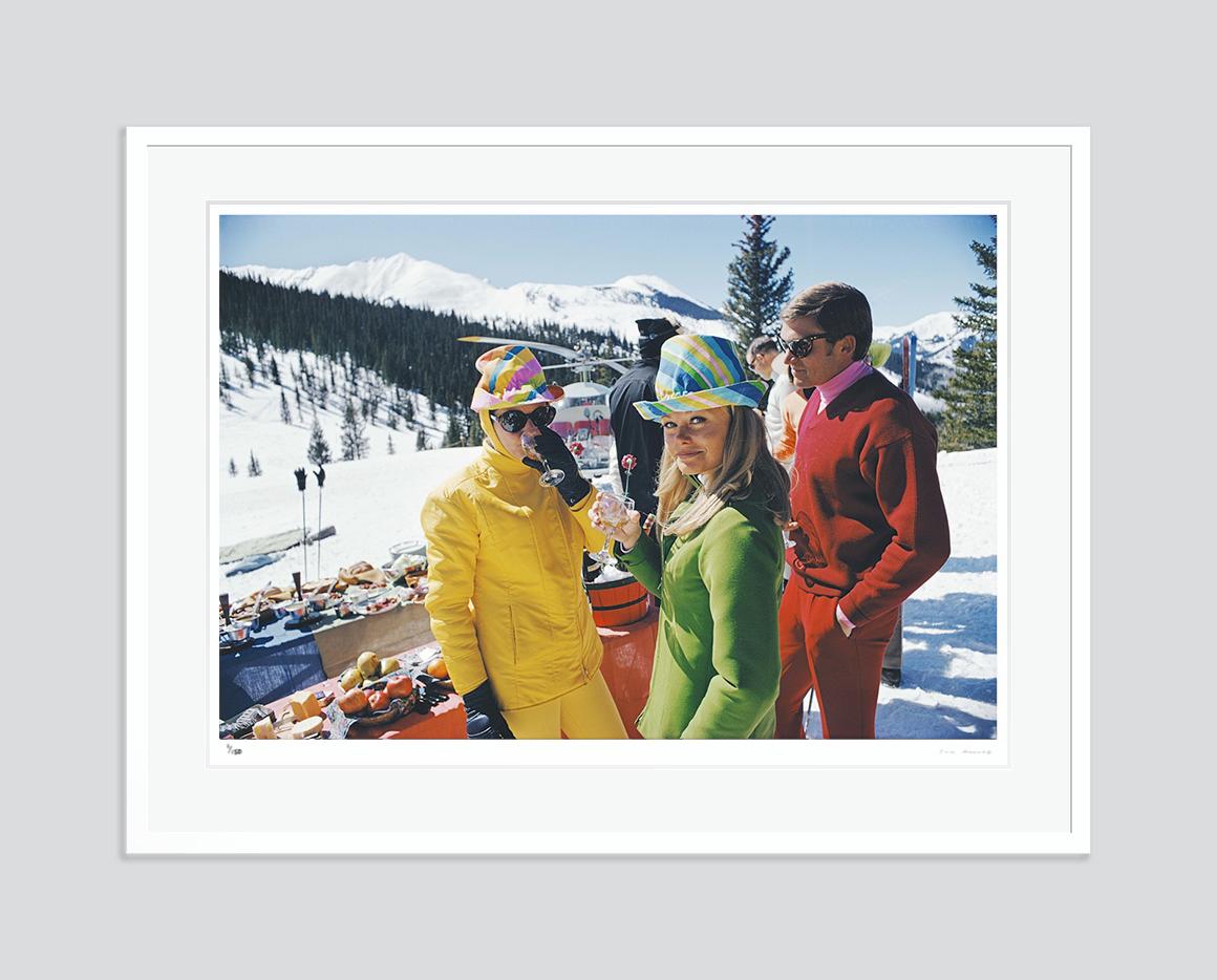 Snowmass Village 1968 Slim Aarons Estate Stamped Edition For Sale 2
