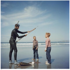 Spear Fishing In San Diego 1956 - Slim Aarons Estate Stamped
