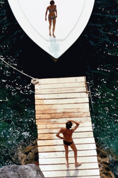 Débarquement en hors-bord - Il Pellicano Hotel Porto Ercole Toscane Italie Photographie