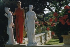 St Tropez Garden Slim Aarons - Impression estampillée de la succession