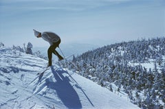 Retro Sugarbush Skiing Slim Aarons Estate Stamped Print