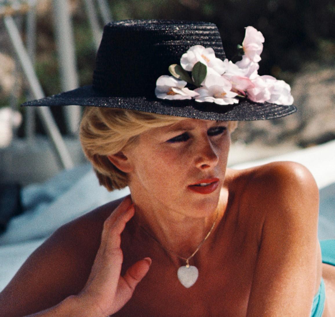 Sunbathing Antibes, 1976 - Hotel du Cap Eden Roc French Riviera Nude - American Modern Photograph by Slim Aarons