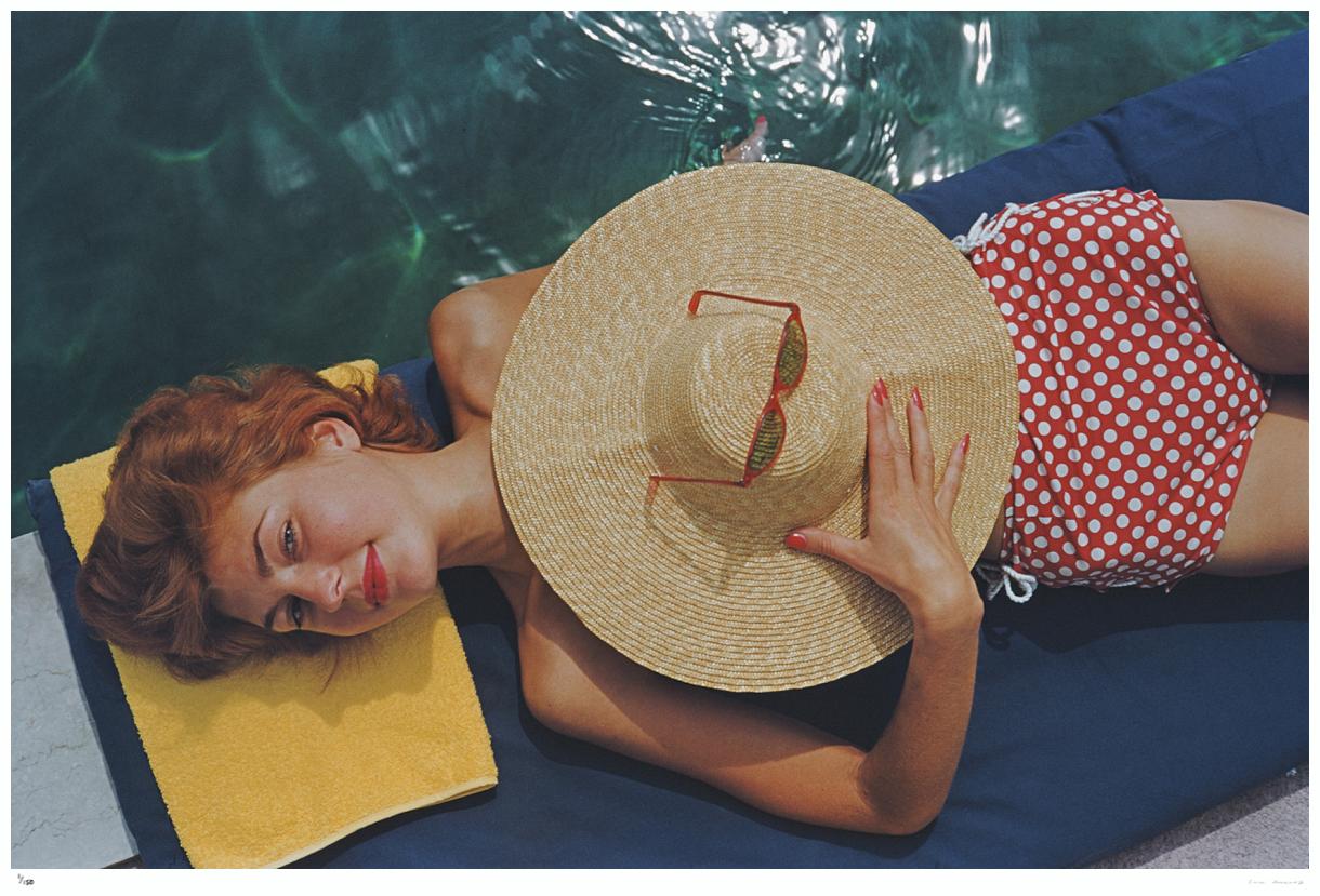 Bain de soleil à Burgenstock 1955 - Slim Aarons Estate Stamped