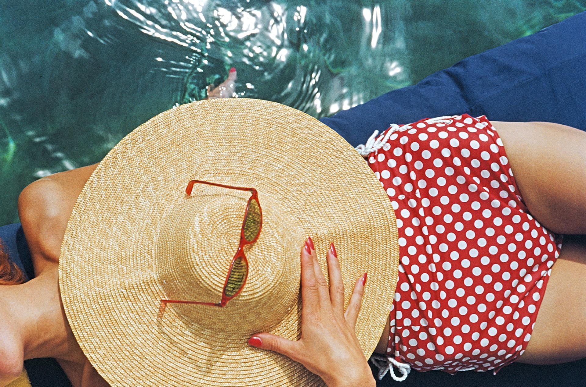 Sunbathing In Burgenstock, Switzerland, Estate Edition, Portrait Photograph For Sale 2