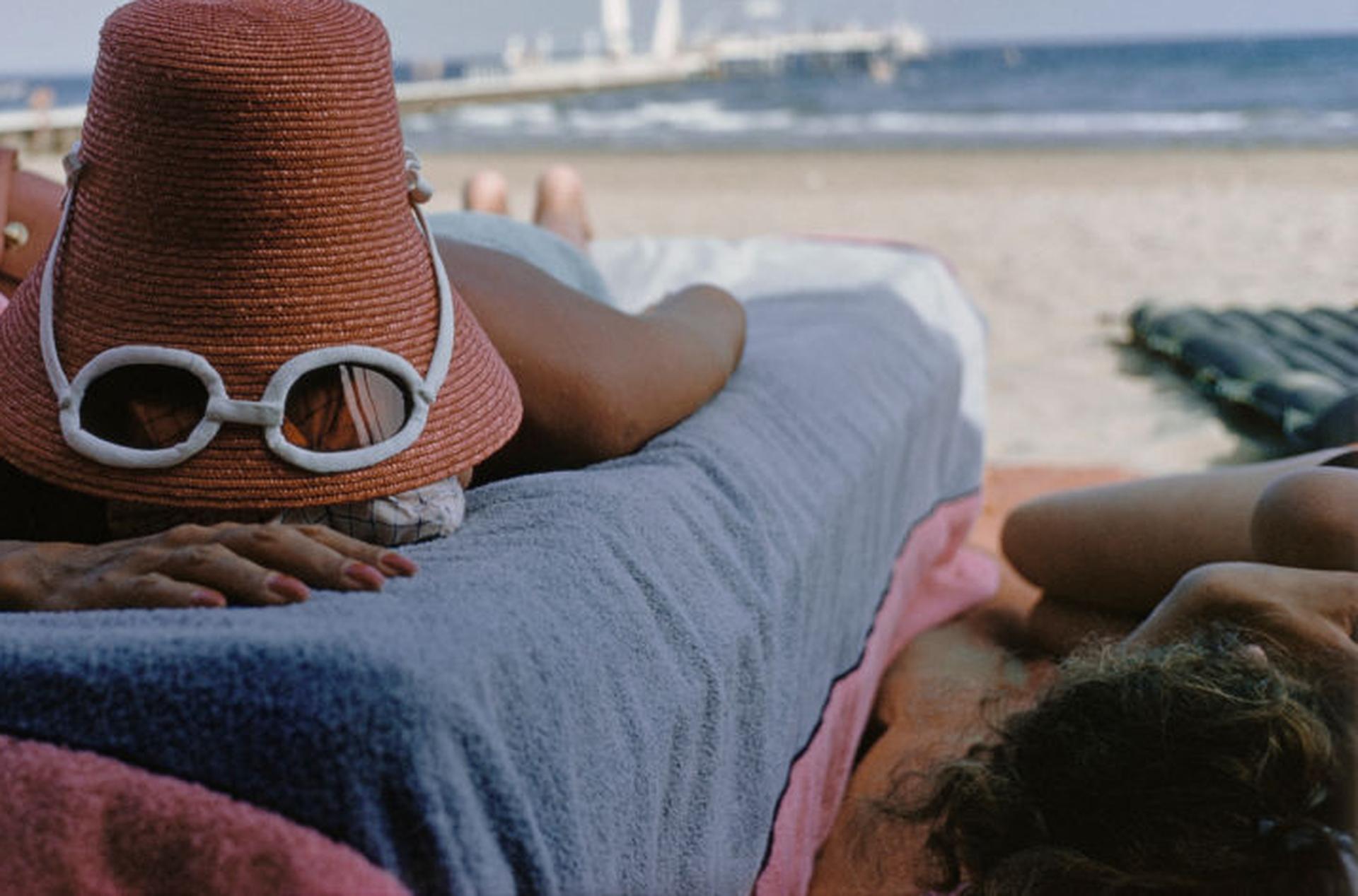 Sunbathing In Venice, Italy, Estate Edition, Portrait Photograph For Sale 3
