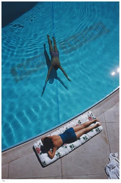 Swimmer And Sunbather 1959 - Slim Aarons Estate Stamped