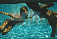 Swimmers At Las Brisas, 1972, Slim Aarons Estate Midcentury Modern Photography