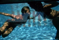 Swimmers At Las Brisas Slim Aarons Estate Stamped Print