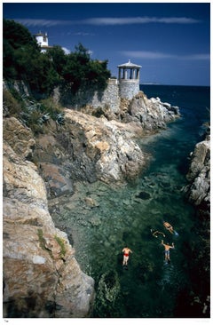Swimming In Spain 1970 - Slim Aarons Estate Stamped