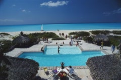 Swimming Pool On The Beach Slim Aarons Nachlass gestempelter Druck