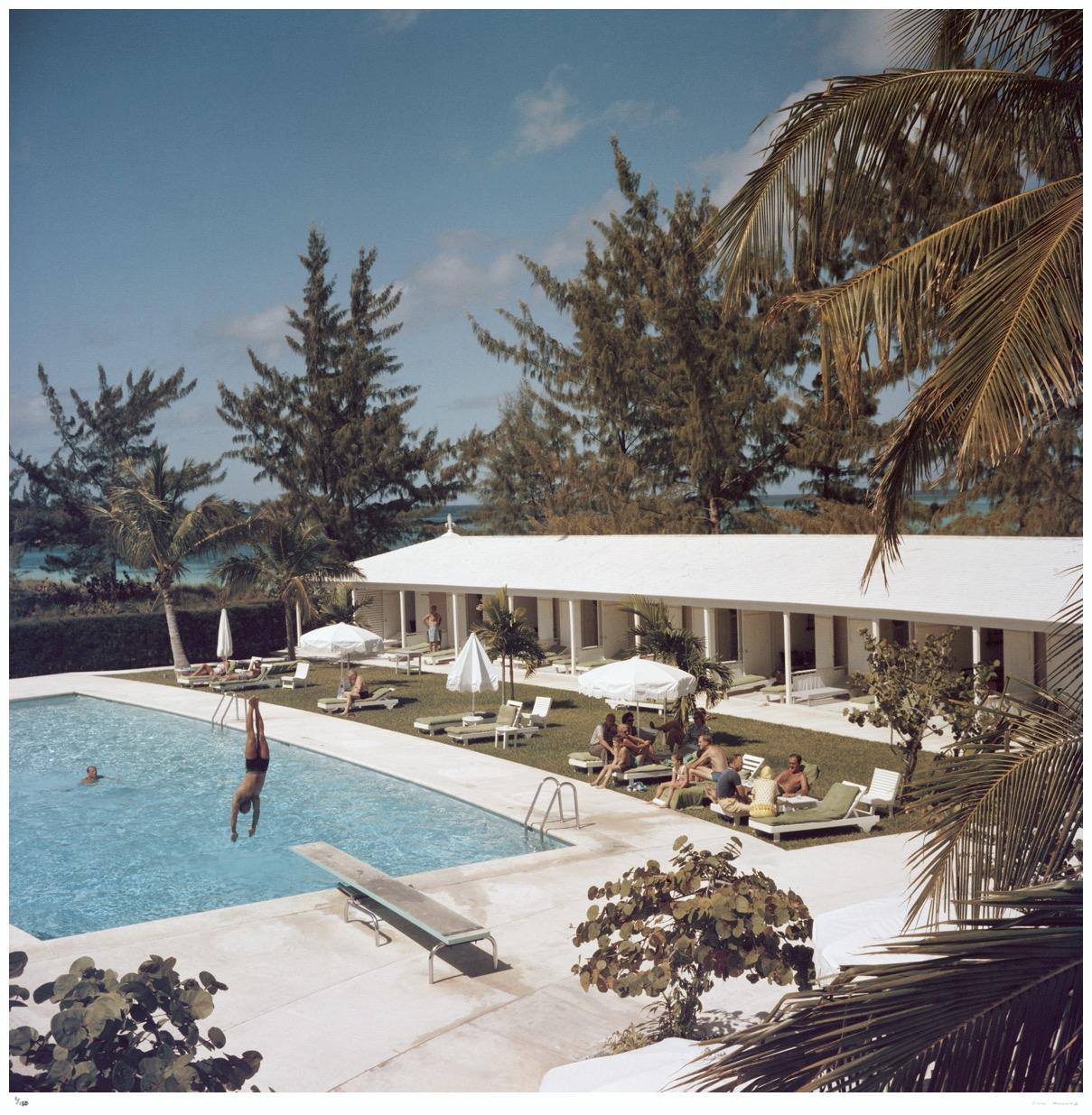 Le grand saut 1962 - Slim Aarons Estate Stamped