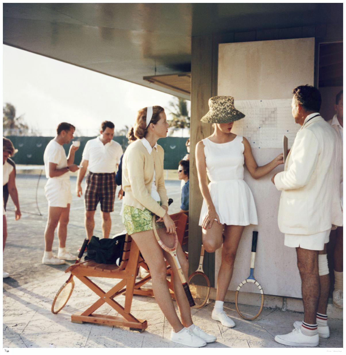 Tennis aux Bahamas 1957 - Slim Aarons Estate Stamped