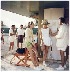 Tenis en las Bahamas 1957 - Slim Aarons Estate Stamped