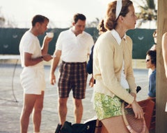 Tennis In The Bahamas Slim Aarons Estate Stamped Print