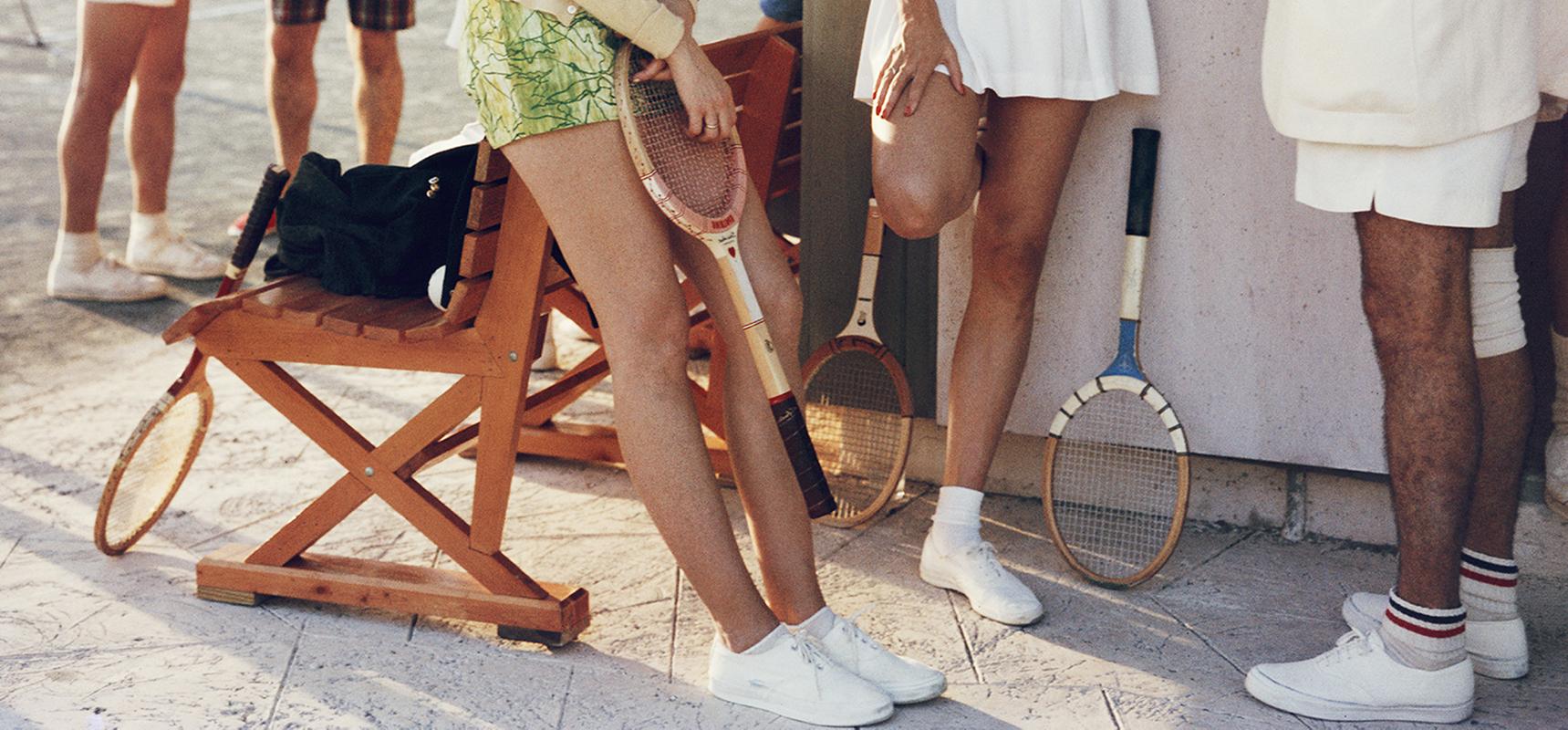 Tenis en las Bahamas Slim Aarons Estampado limitado de la finca en venta 3