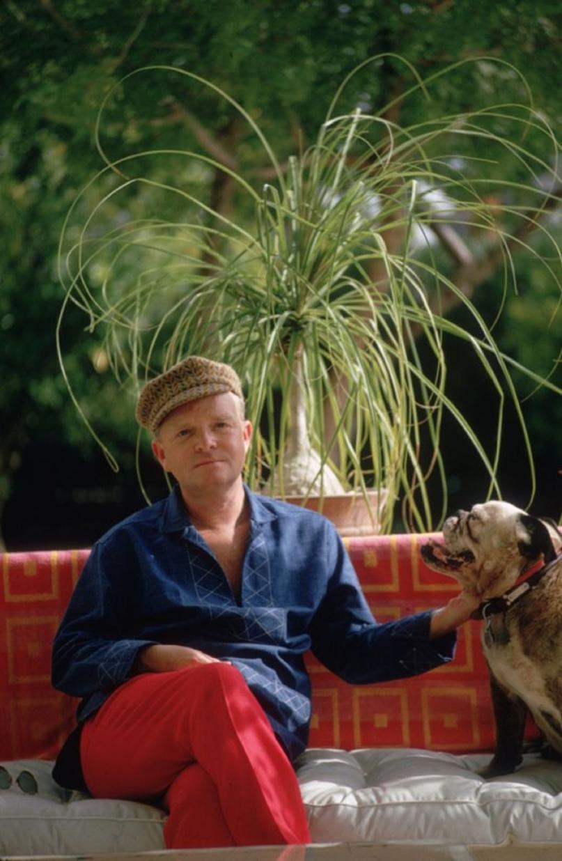 Truman Capote 
1970
by Slim Aarons

Slim Aarons Limited Estate Edition

1970: Author of ‘Breakfast at Tiffany’s’, Truman Capote (1924 – 1984) and his dog in Palm Springs, California. 

unframed
c type print
printed 2023
16 x 20" - paper