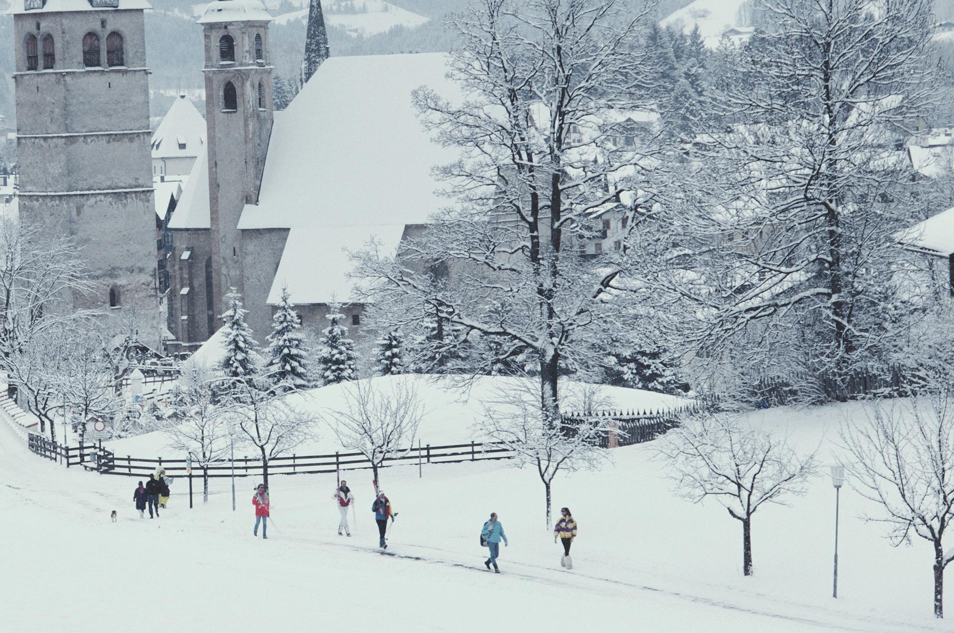 Tyrolean Churches, Tyrol, Estate Edition, Winter Landscape Photograph For Sale 4