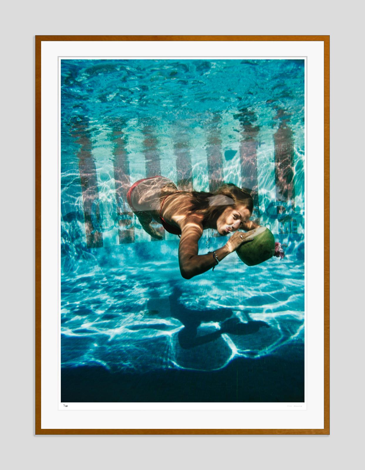 Underwater Drink Slim Aarons Estate Stamped Edition  For Sale 2
