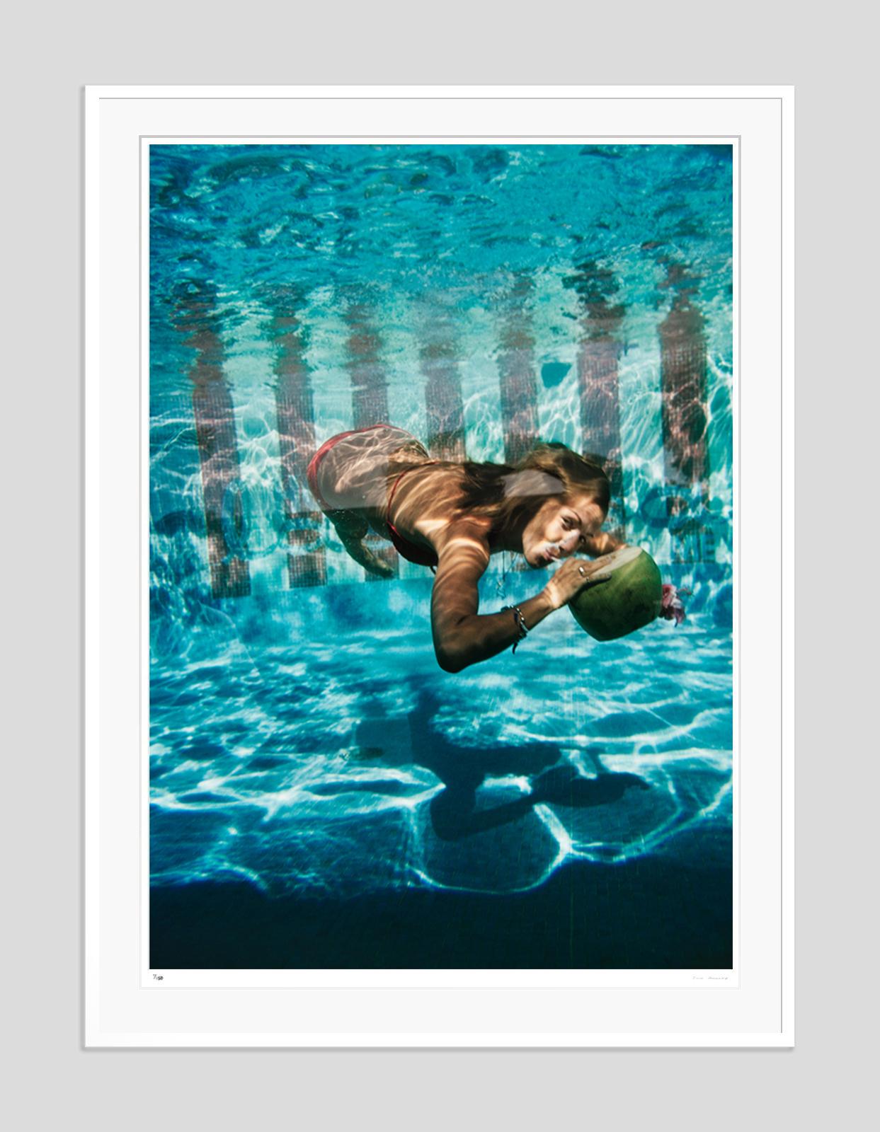 Underwater Drink Slim Aarons Estate Stamped Edition  For Sale 3