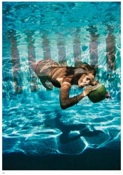 Underwater Drink - Slim Aarons Estate Stamped