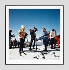 Verbier Skiers 1964 Slim Aarons Estate Stamped Edition