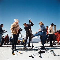 Slim Aarons: Verbier-Skiers, gestempelte Auflage, 1964 