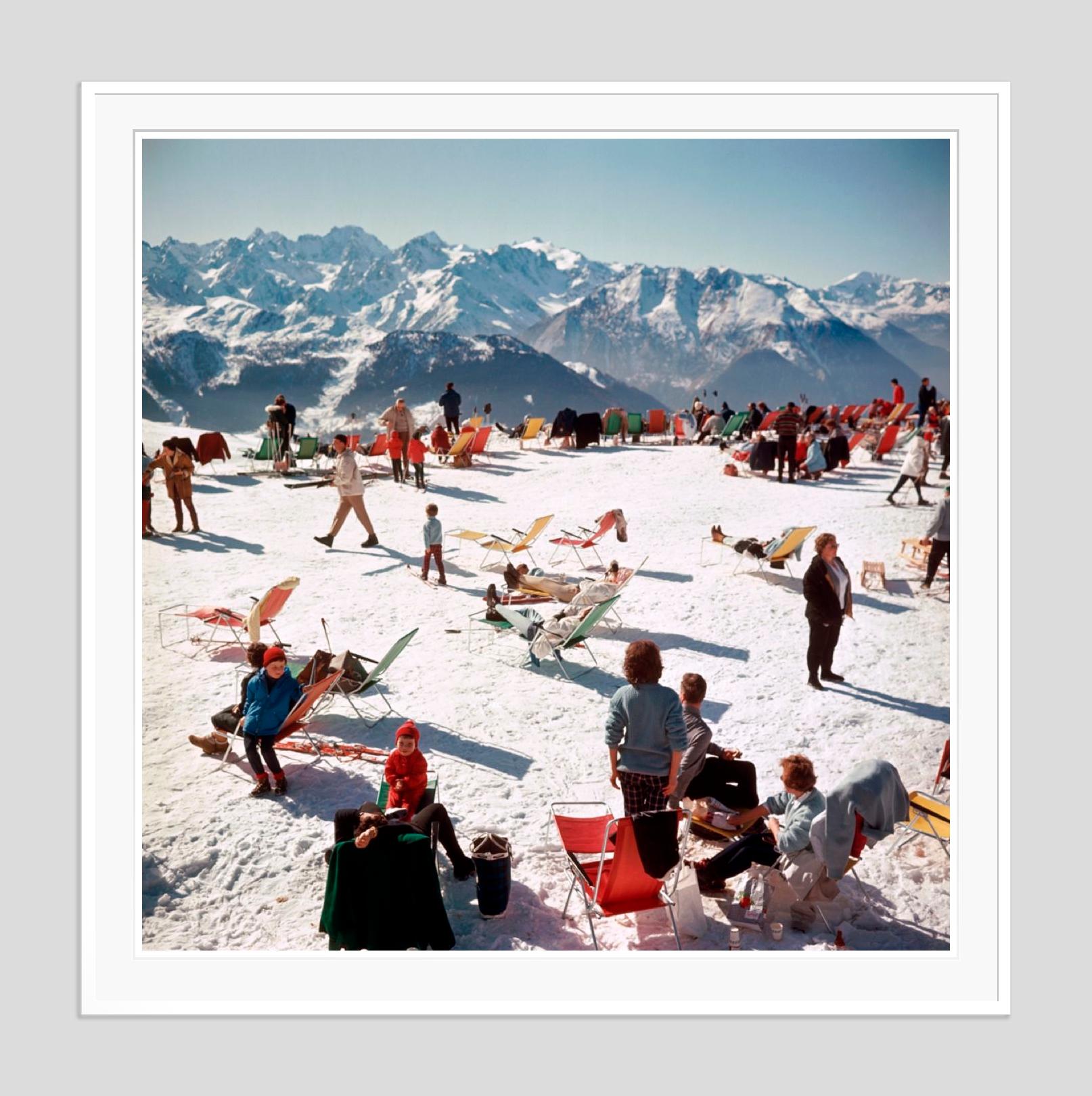 Verbier Vacation 1964 Slim Aarons Estate Stamped Edition For Sale 2