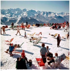 Vacanze a Verbier 1964 - Timbro della tenuta Slim Aarons