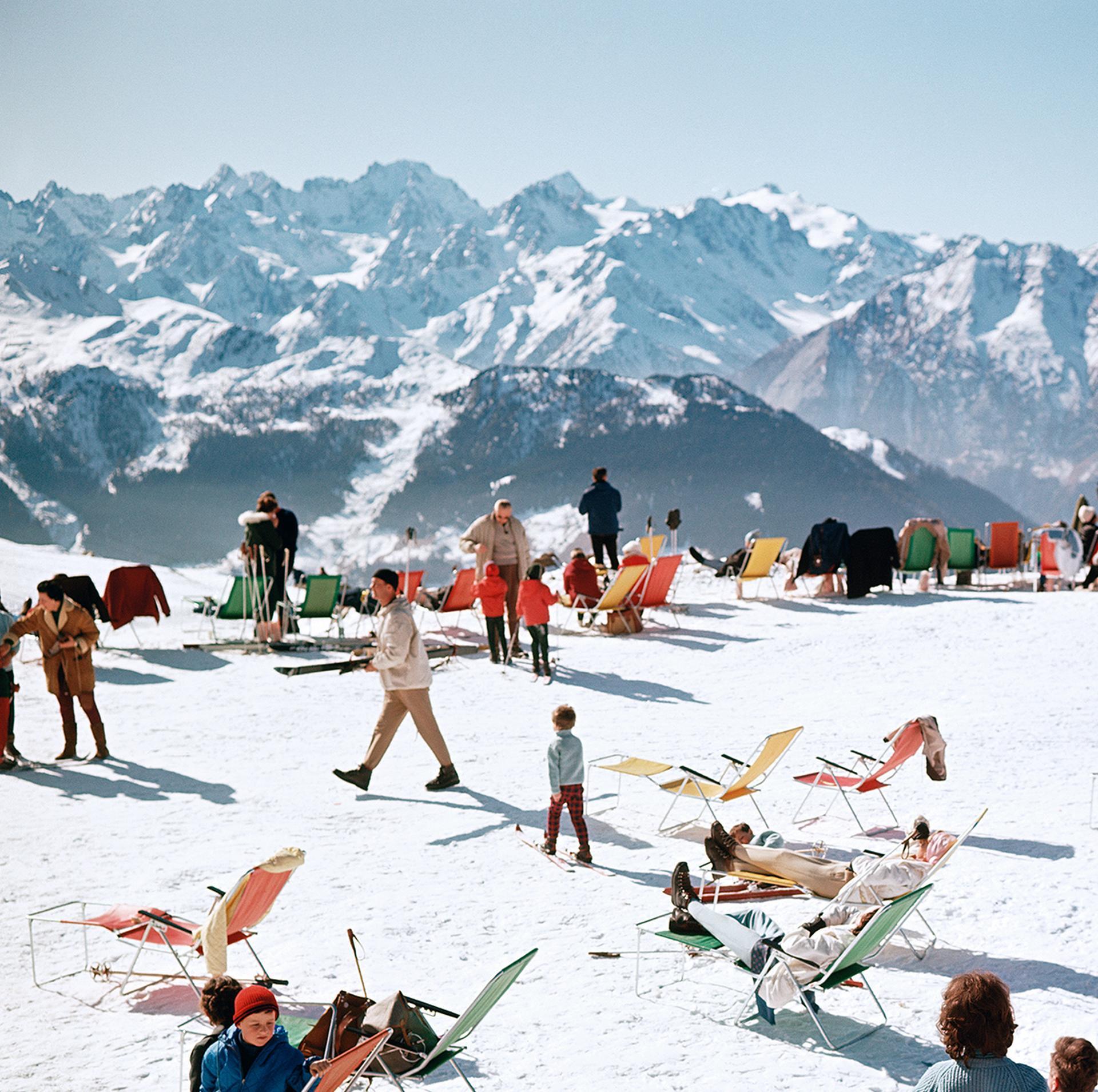 Verbier Vacation, Estate Edition, Swiss Alps Mountain Snow Landscape Photograph For Sale 4