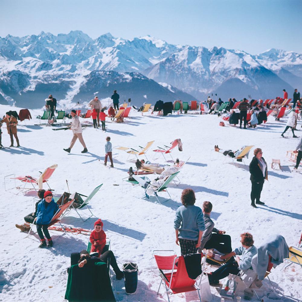 Verbier Vacation, Slim Aarons - 20th Century photography, Skiing, Landscape