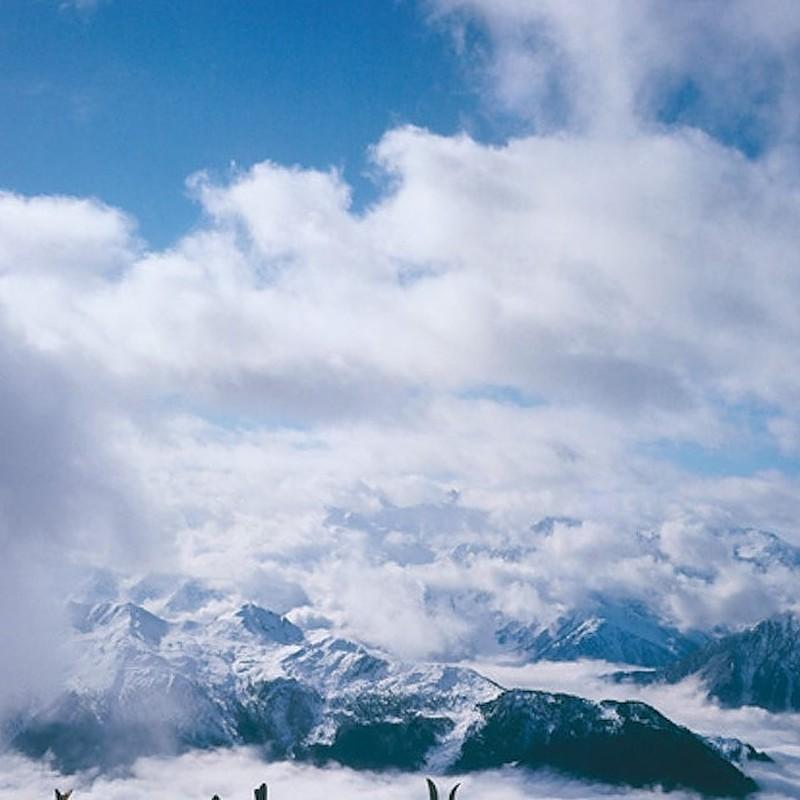 Verbier View - Limited Edition Estate Stamped Digital C-Type Print - Photograph by Slim Aarons
