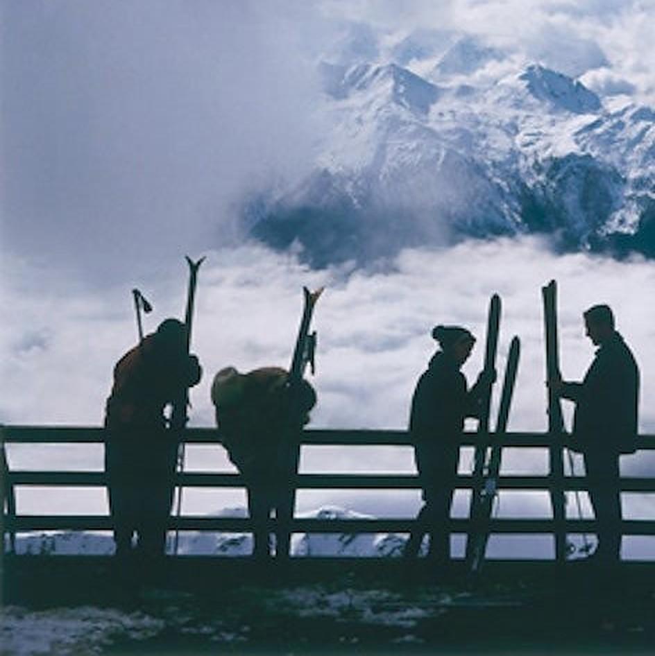 slim aarons lounging in verbier