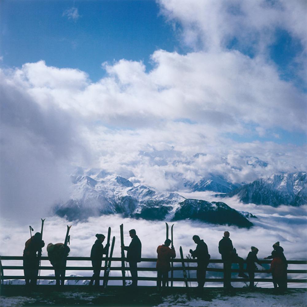 Verbier View - Slim Aarons, 20th Century photography, Skiing imagery, Snow